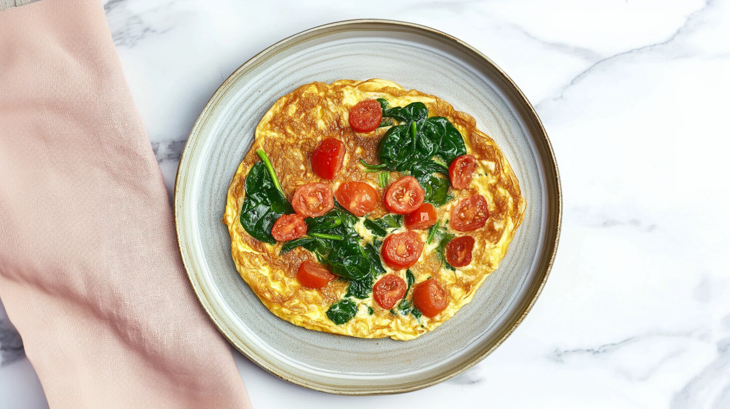 Omlet ze szpinakiem