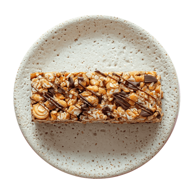 Owsiane batoniki z czekoladą, orzechami arachidowymi i miodem