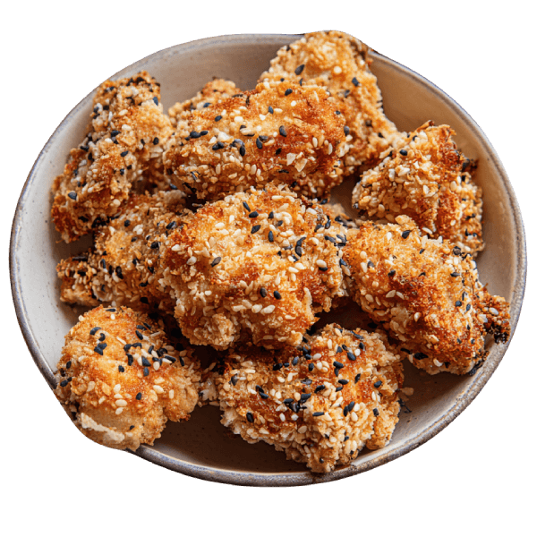 Nuggetsy z kurczaka z sezamem