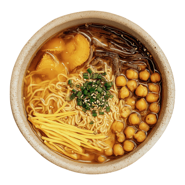 Ramen z batatami i ciecierzycą