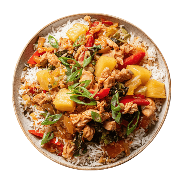 Sałatka z ryżem i kurczakiem