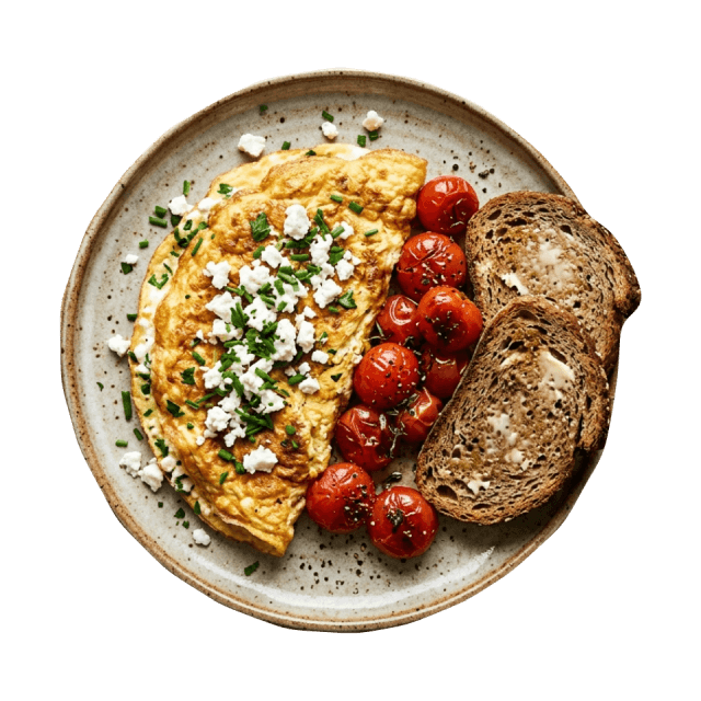 Omlet z serka wiejskiego