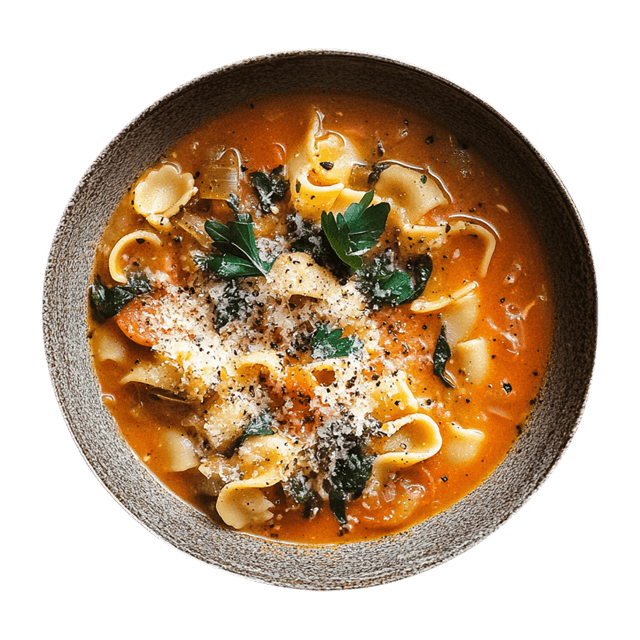 Zupa warzywna z tortellini