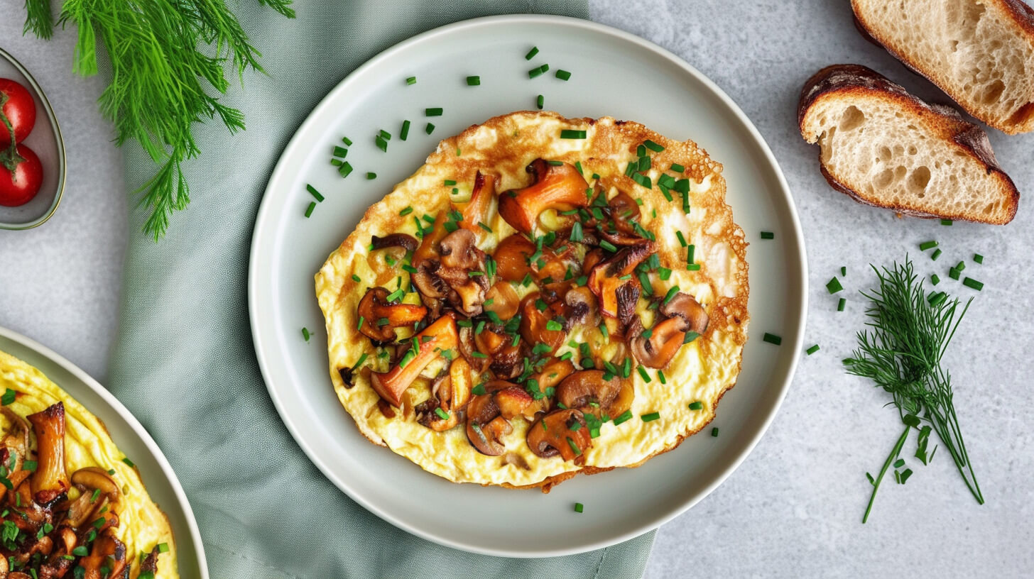 Omlet z kurkami