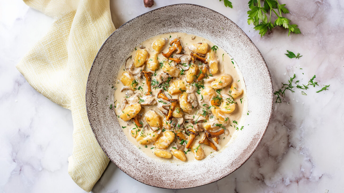Gnocchi z kurkami