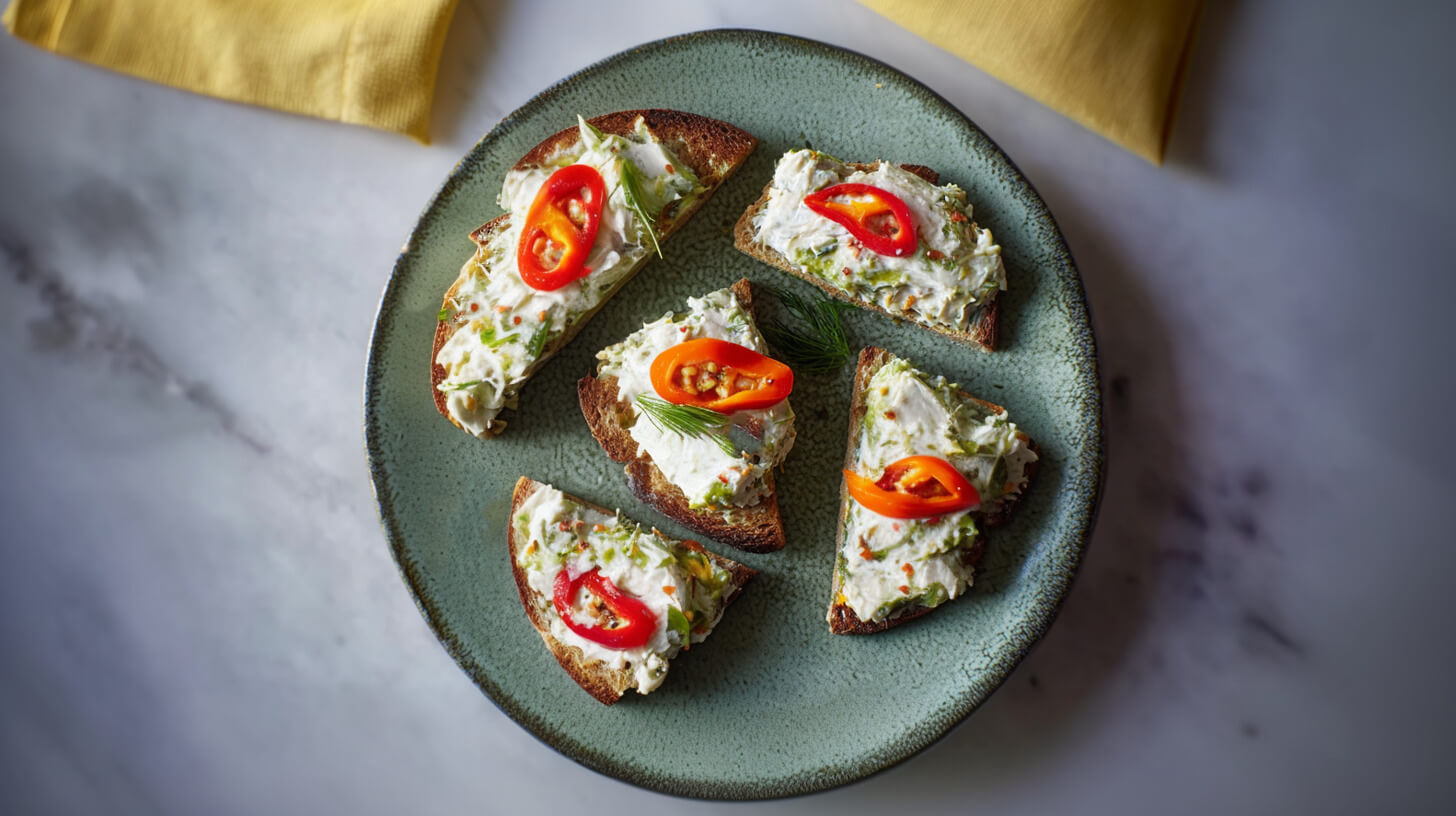 Kanapka z pastą z makreli i jajek
