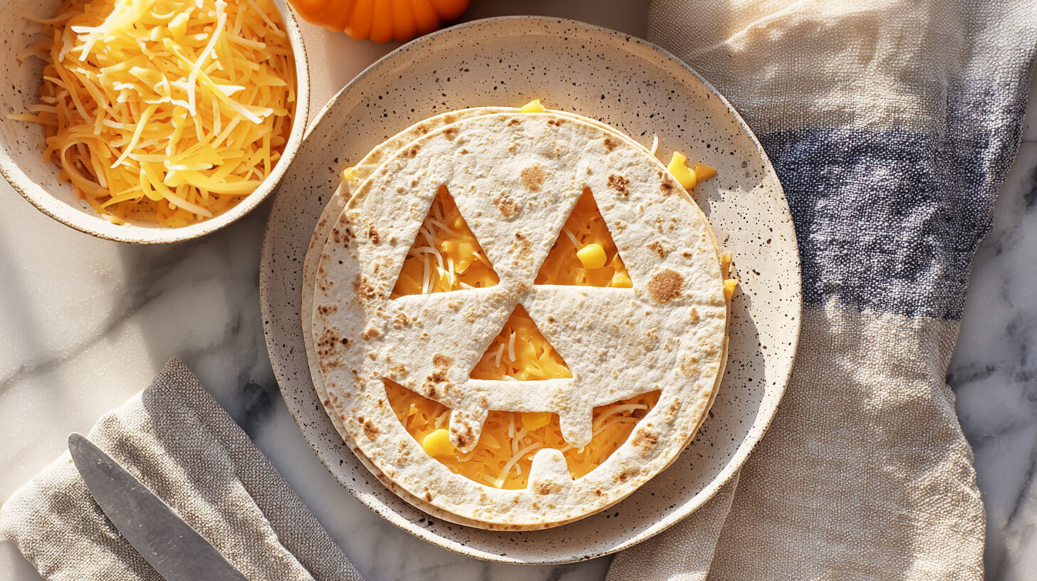 Halloweenowa quesadilla