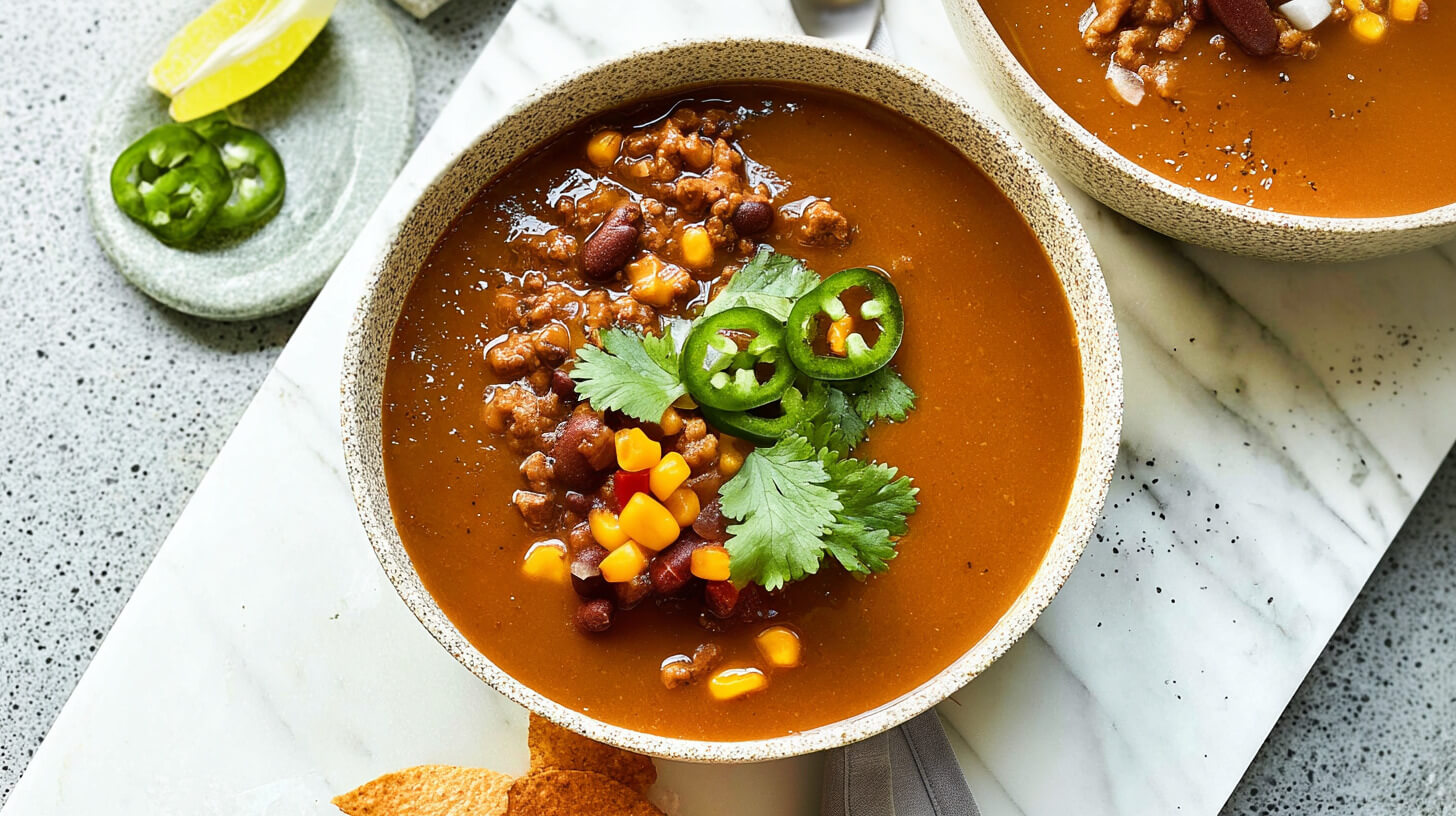 Zupa meksykańska z dynią i kukurydzą