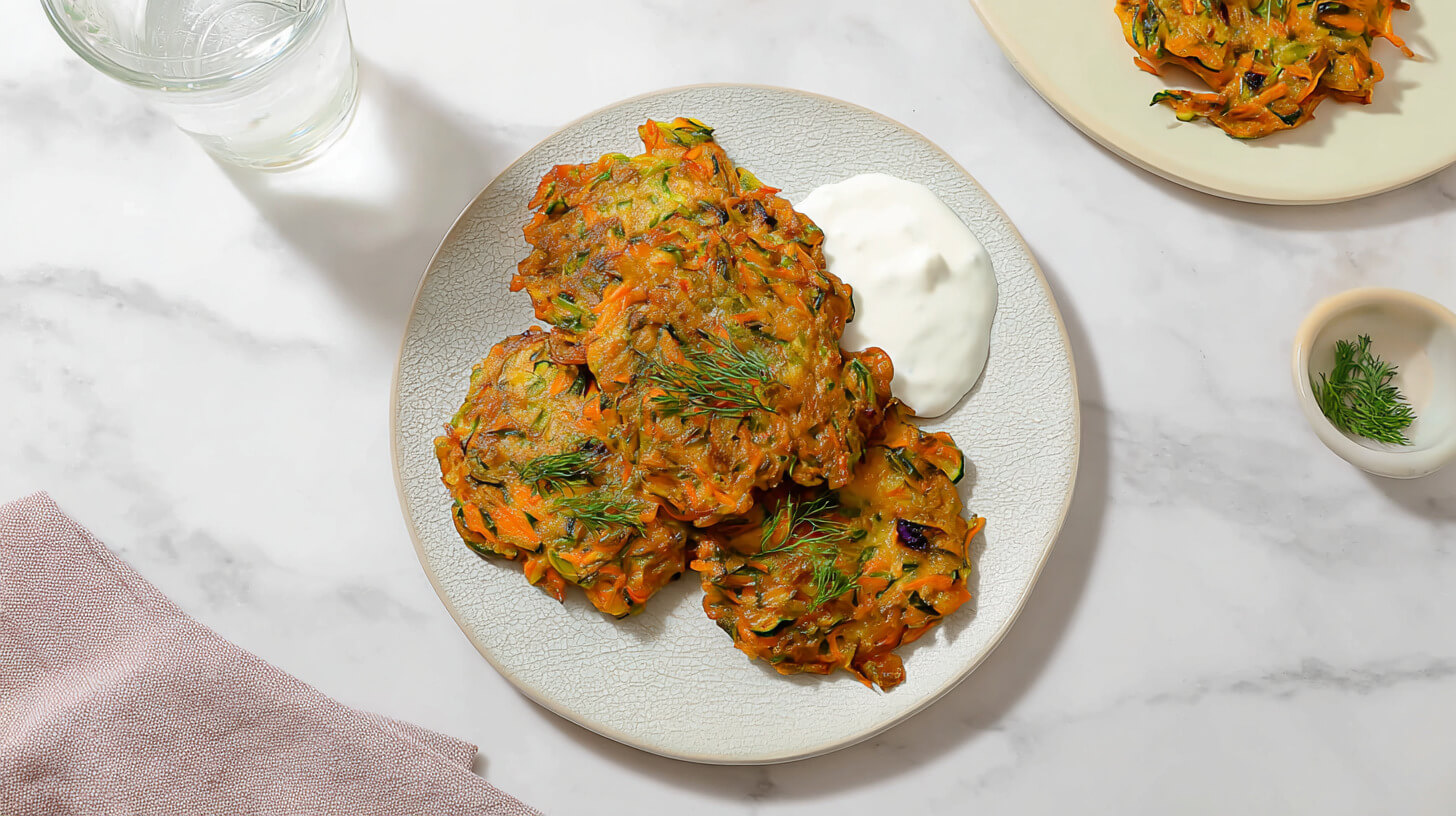 Placuszki z cukinii i marchewki