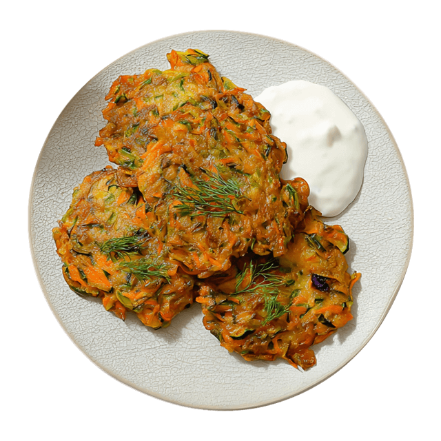 Placuszki z cukinii i marchewki