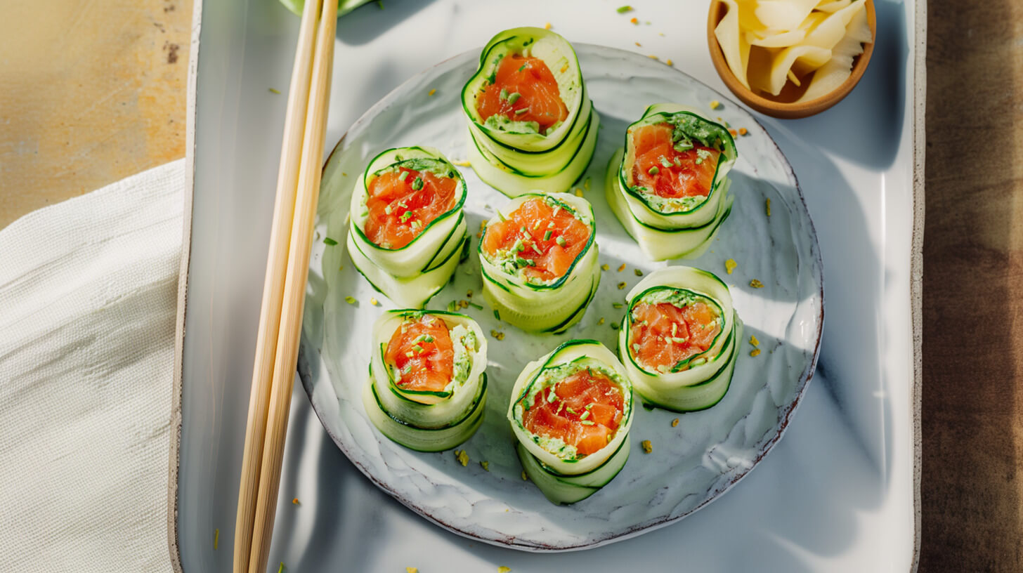 Niskowęglowodanowe sushi