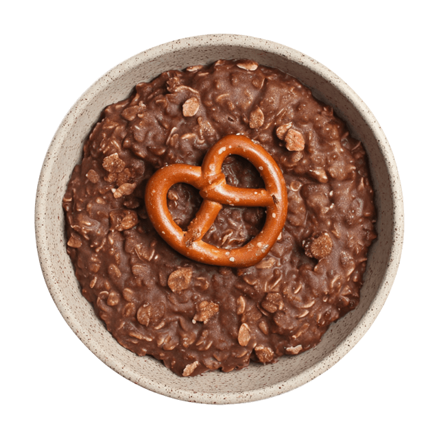 Pieczona owsianka z precelkami