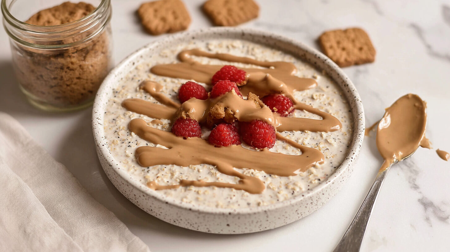 Owsianka z kremem ciasteczkowym Lotus