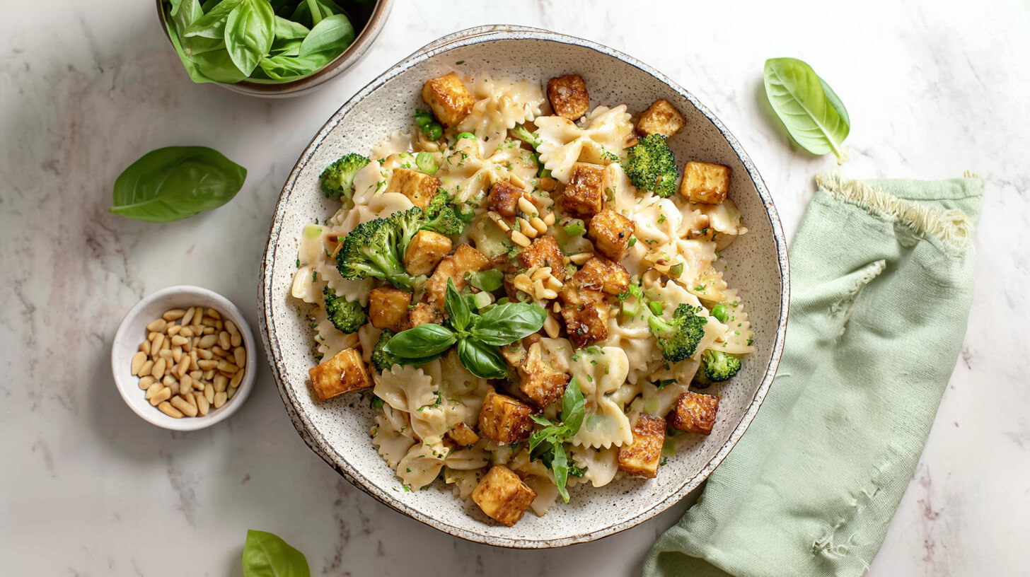 Sałatka z halloumi i makaronem