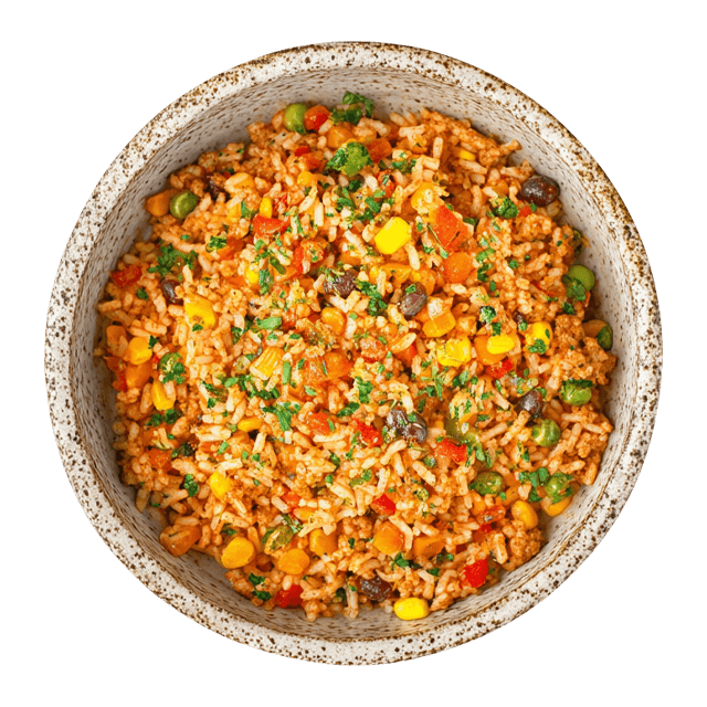 Ryż z mieszanką meksykańską i mięsem mielonym