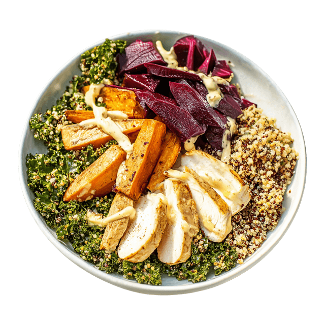 Bowl z kurczakiem i tahini