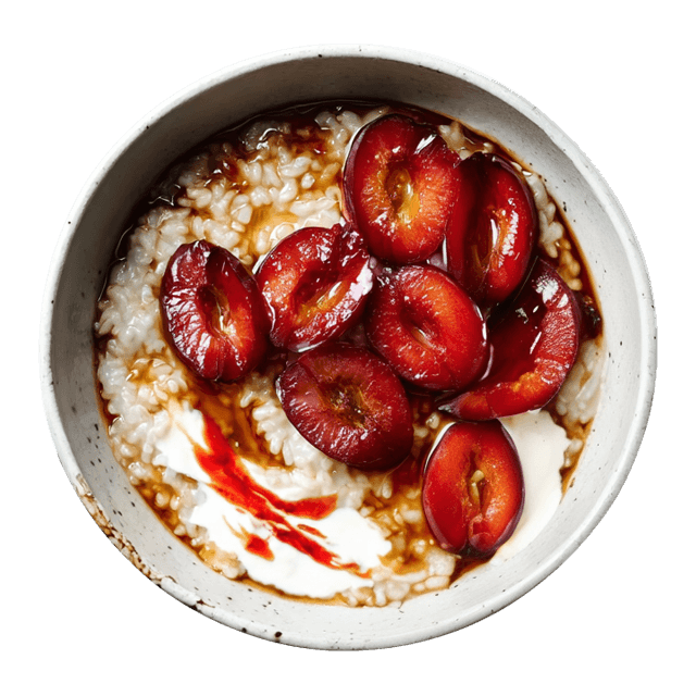 Korzenna ryżanka ze śliwkami