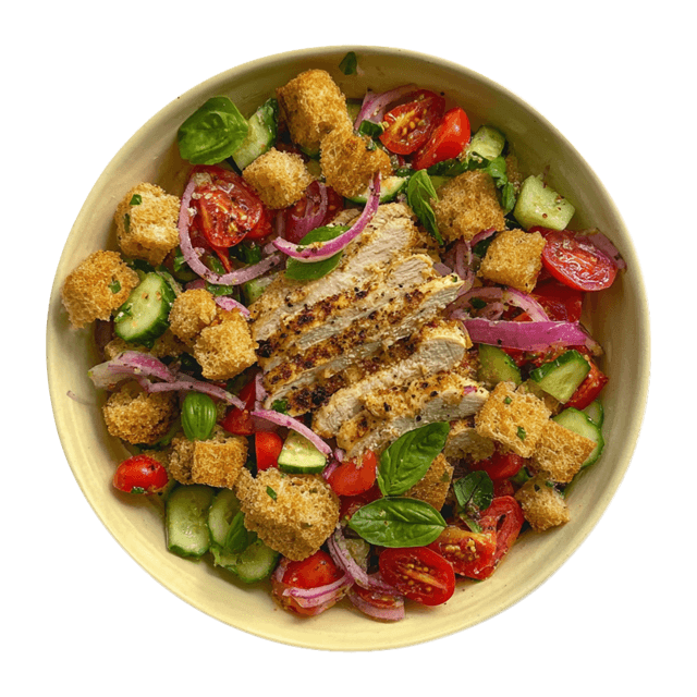 Panzanella z  kurczakiem