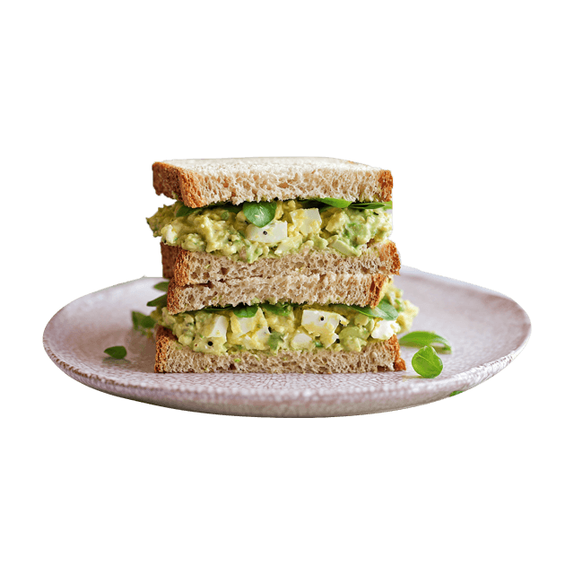 Kanapka z pastą jajeczną z awokado