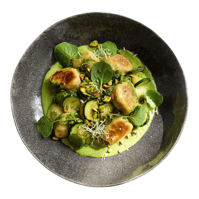 Leniwe z cukinią i pistacjami