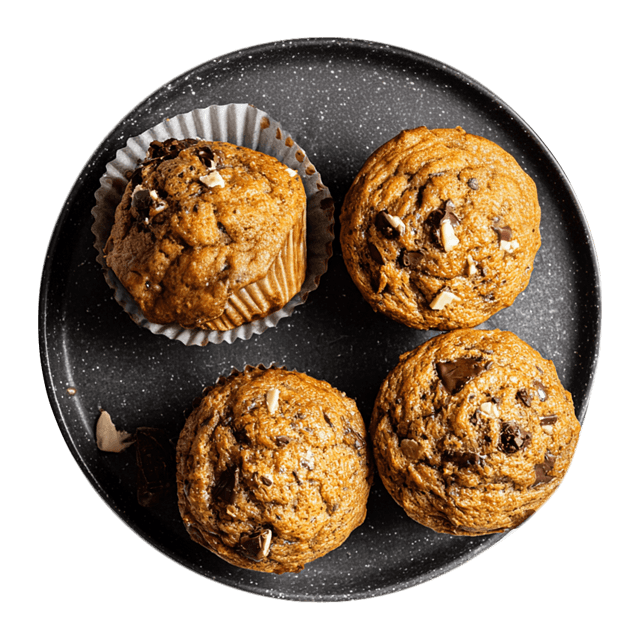 Muffinki bananowe z czekoladą